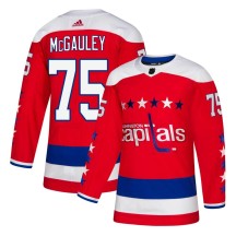 Tim McGauley Washington Capitals Adidas Youth Authentic Alternate Jersey - Red