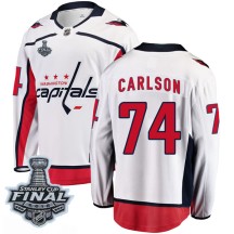 John Carlson Washington Capitals Fanatics Branded Men's Breakaway Away 2018 Stanley Cup Final Patch Jersey - White