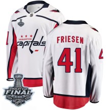 Jeff Friesen Washington Capitals Fanatics Branded Men's Breakaway Away 2018 Stanley Cup Final Patch Jersey - White