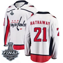 Garnet Hathaway Washington Capitals Fanatics Branded Men's Breakaway Away 2018 Stanley Cup Final Patch Jersey - White