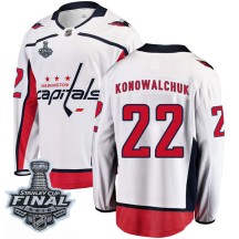 Steve Konowalchuk Washington Capitals Fanatics Branded Men's Breakaway Away 2018 Stanley Cup Final Patch Jersey - White