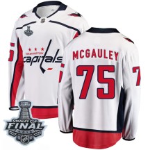 Tim McGauley Washington Capitals Fanatics Branded Men's Breakaway Away 2018 Stanley Cup Final Patch Jersey - White