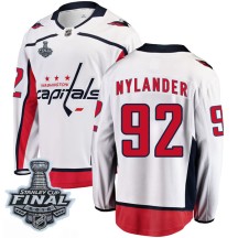 Michael Nylander Washington Capitals Fanatics Branded Men's Breakaway Away 2018 Stanley Cup Final Patch Jersey - White